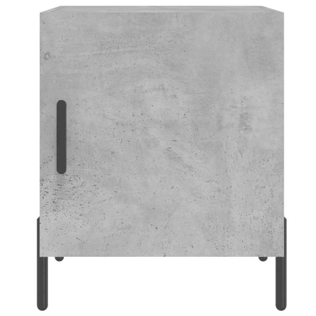 Comodini 2 pz Grigio Cemento 40x40x50 cm in Legno Multistrato - homemem39