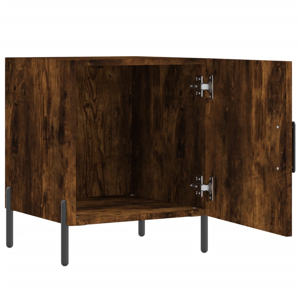 Comodini 2 pz Rovere Fumo 40x40x50 cm in Legno Multistrato - homemem39