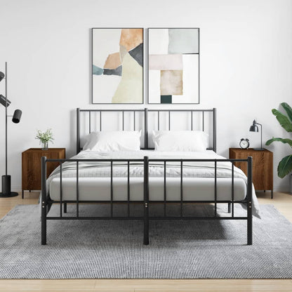 Comodini 2 pz Rovere Marrone 40x40x50 cm in Legno Multistrato - homemem39