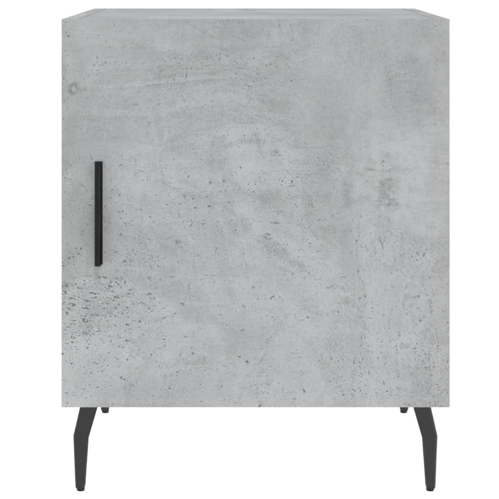 Comodini 2 pz Grigio Cemento 40x40x50 cm in Legno Multistrato - homemem39