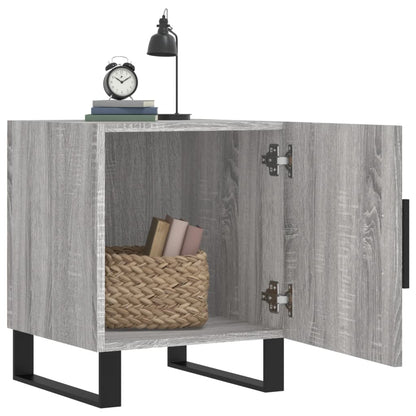 Comodini 2 pz Grigio Sonoma 40x40x50 cm in Legno Multistrato - homemem39