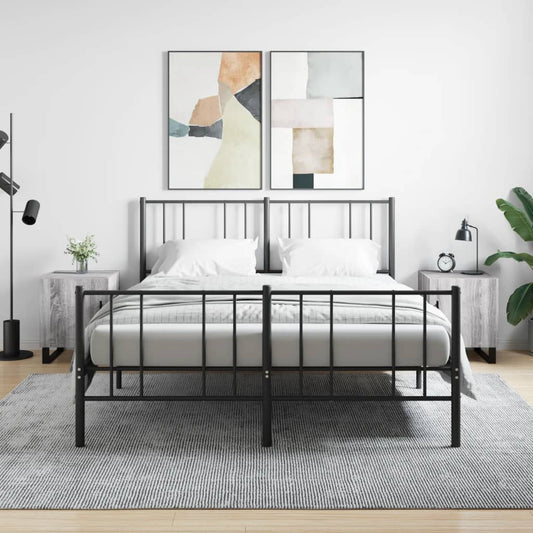 Comodini 2 pz Grigio Sonoma 40x40x50 cm in Legno Multistrato - homemem39