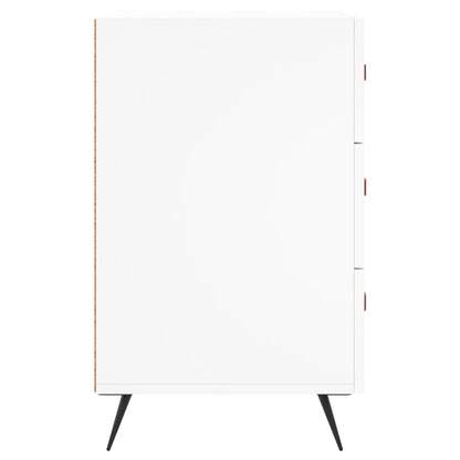 Comodino Bianco 40x40x66 cm in Legno Multistrato - homemem39