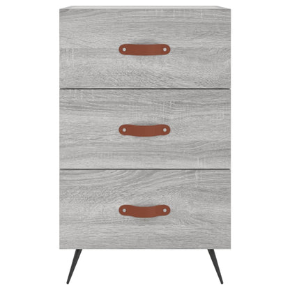 Comodino Grigio Sonoma 40x40x66 cm in Legno Multistrato - homemem39