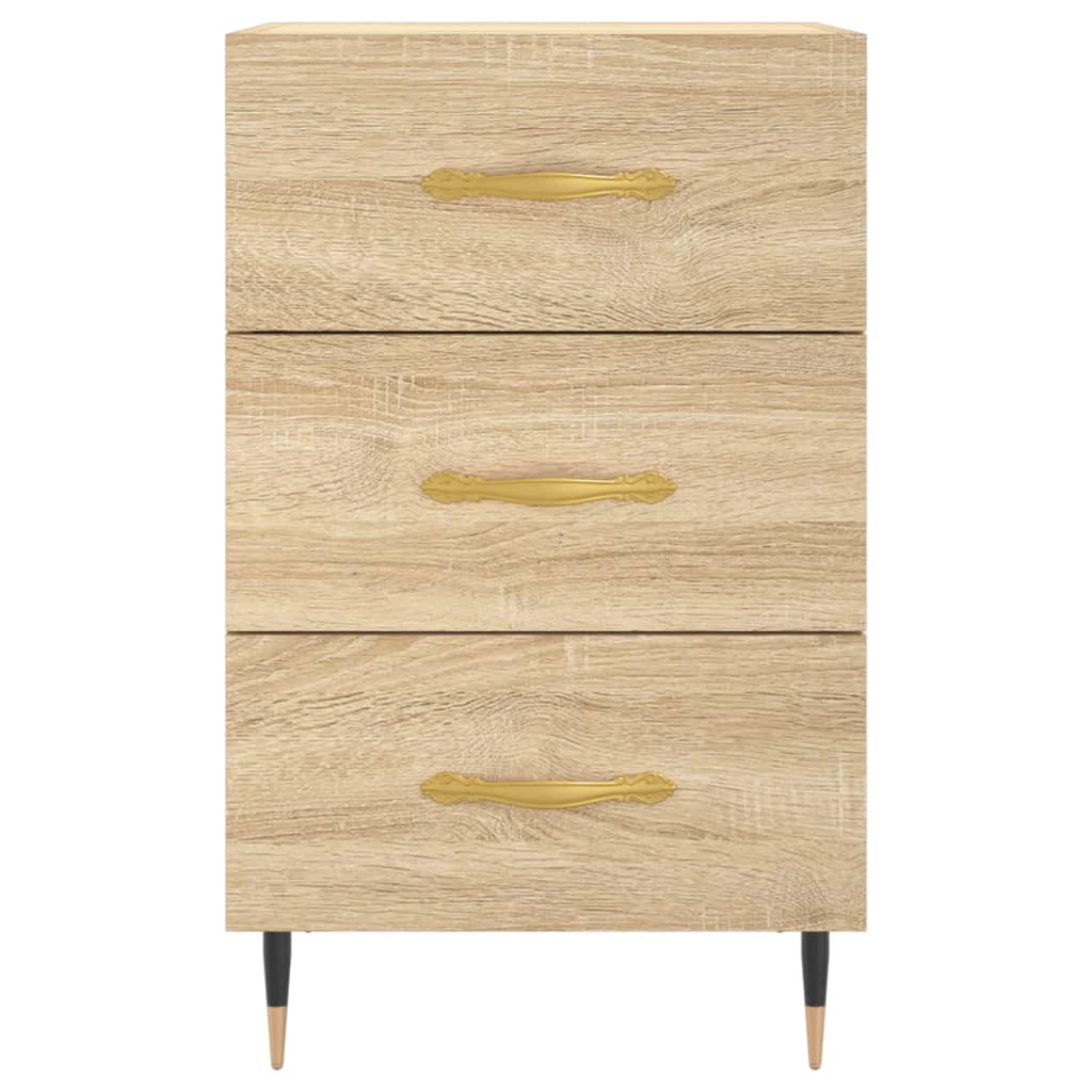 Comodino Rovere Sonoma 40x40x66 cm in Legno Multistrato