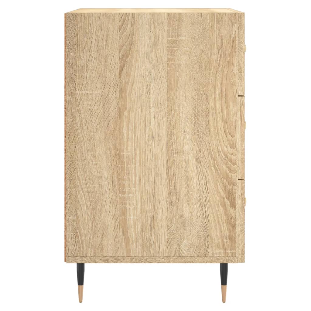 Comodino Rovere Sonoma 40x40x66 cm in Legno Multistrato