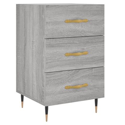 Comodino Grigio Sonoma 40x40x66 cm in Legno Multistrato - homemem39