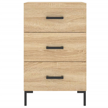 Comodino Rovere Sonoma 40x40x66 cm in Legno Multistrato