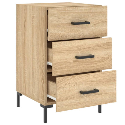 Comodino Rovere Sonoma 40x40x66 cm in Legno Multistrato