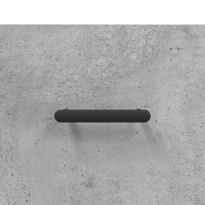 Comodino Grigio Cemento 40x40x66 cm in Legno Multistrato - homemem39