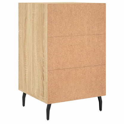 Comodino Rovere Sonoma 40x40x66 cm in Legno Multistrato