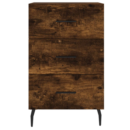 Comodino Rovere Fumo 40x40x66 cm in Legno Multistrato - homemem39