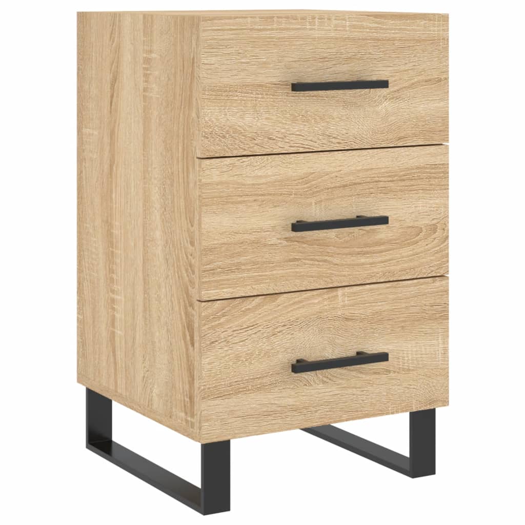 Comodino Rovere Sonoma 40x40x66 cm in Legno Multistrato