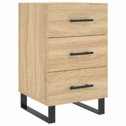 Comodino Rovere Sonoma 40x40x66 cm in Legno Multistrato