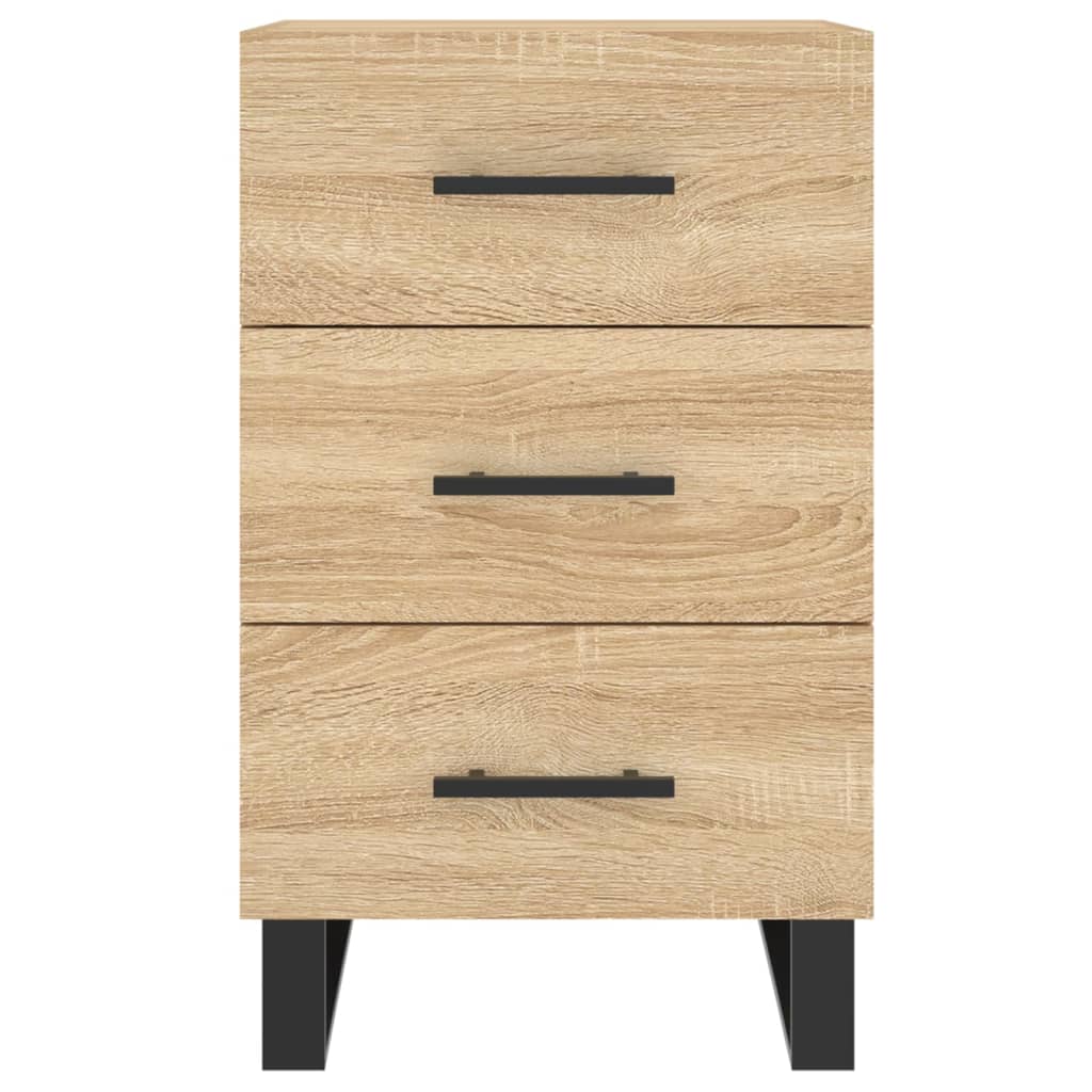 Comodino Rovere Sonoma 40x40x66 cm in Legno Multistrato