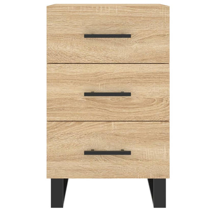 Comodino Rovere Sonoma 40x40x66 cm in Legno Multistrato