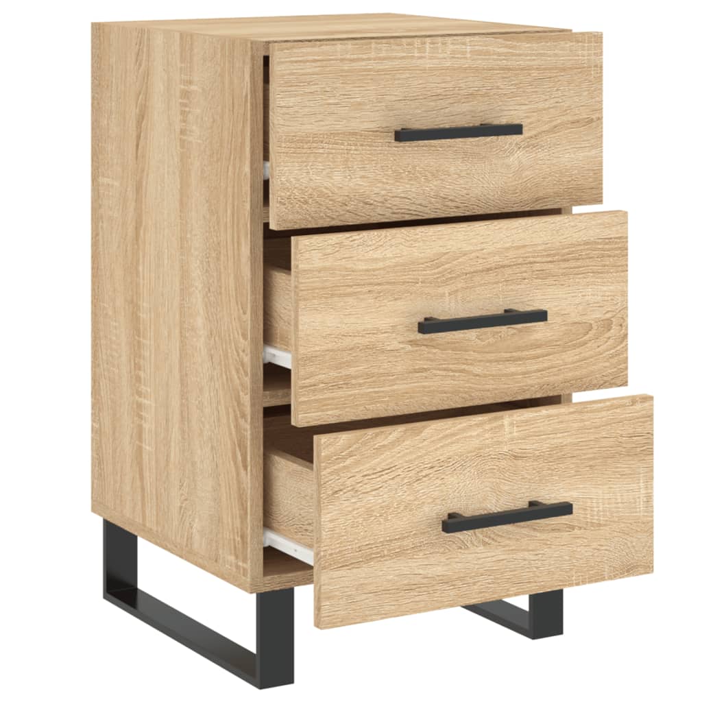 Comodino Rovere Sonoma 40x40x66 cm in Legno Multistrato