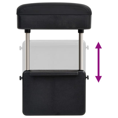 Bracciolo per Auto Universale Nero 23x8x(30-38) cm in ABS | homemem39
