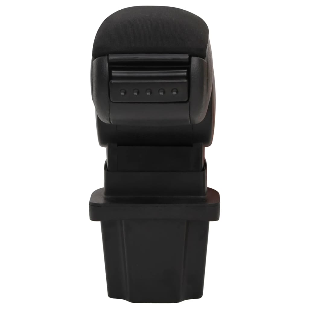 Bracciolo per Auto Nero 13,5x32,5x(31-46,5) cm in ABS
