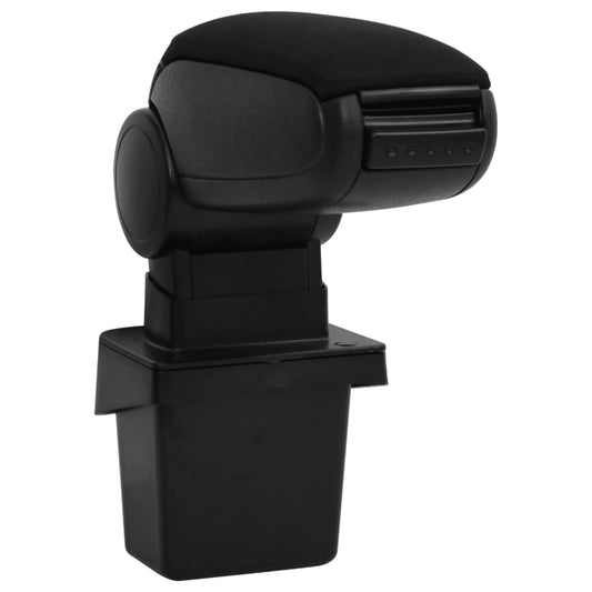 Bracciolo per Auto Nero 15x31,5x(35-51) cm in ABS - homemem39
