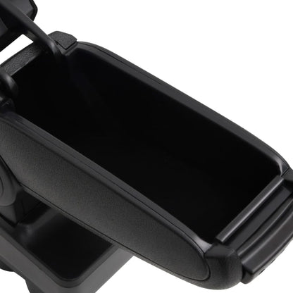 Bracciolo per Auto Nero 12x36x(33,5-48) cm in ABS - homemem39