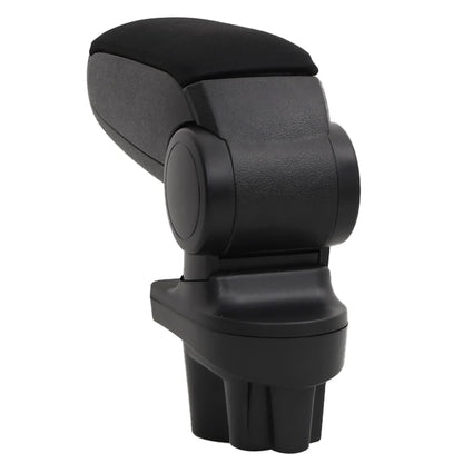 Bracciolo per Auto Nero 13x36x(30-46) cm in ABS - homemem39