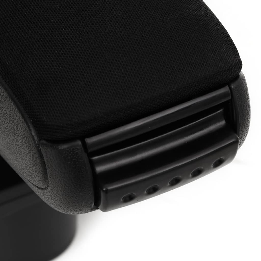 Bracciolo per Auto Nero 13x36x(30-46) cm in ABS - homemem39