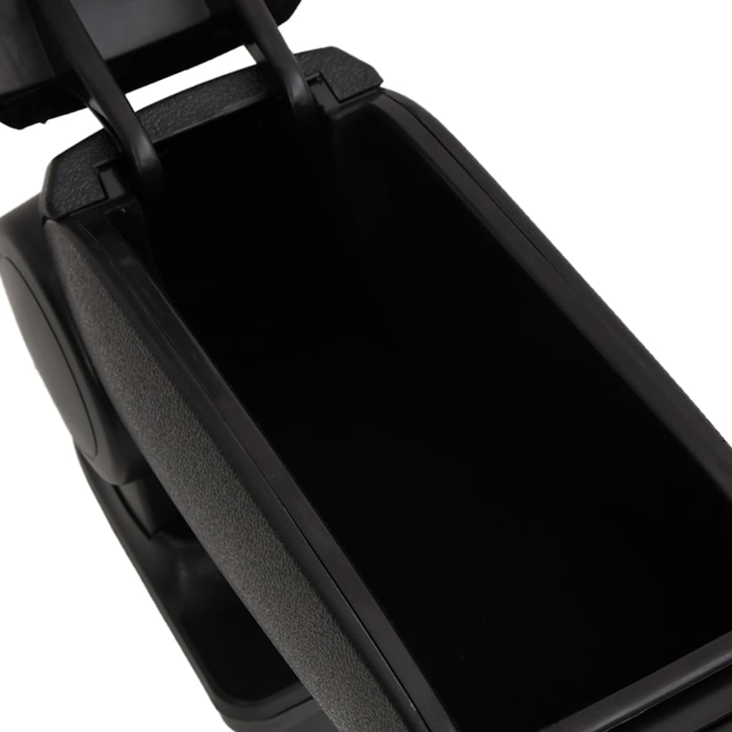 Bracciolo per Auto Nero 13x36x(30-46) cm in ABS - homemem39