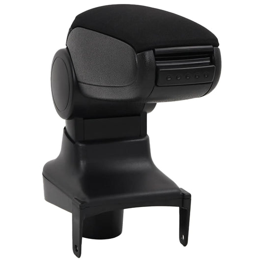 Bracciolo per Auto Nero 15x35x(30-47) cm in ABS - homemem39