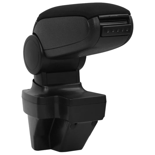 Bracciolo per Auto Nero 15x35x(33-49,5) cm in ABS - homemem39