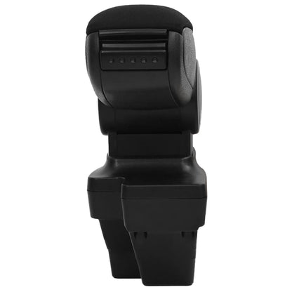 Bracciolo per Auto Nero 15x35x(33-49,5) cm in ABS - homemem39