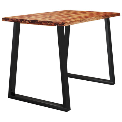 Tavolo da Pranzo Bordi Vivi 110x70x75 cm Legno Massello Acacia | homemem39
