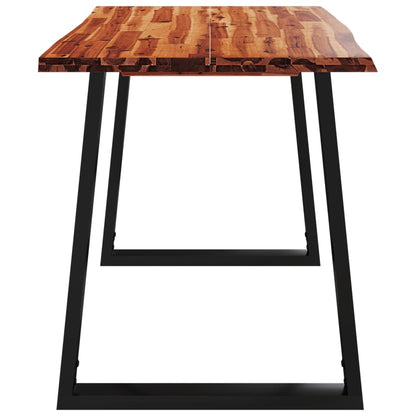 Tavolo da Pranzo Bordi Vivi 110x70x75 cm Legno Massello Acacia | homemem39