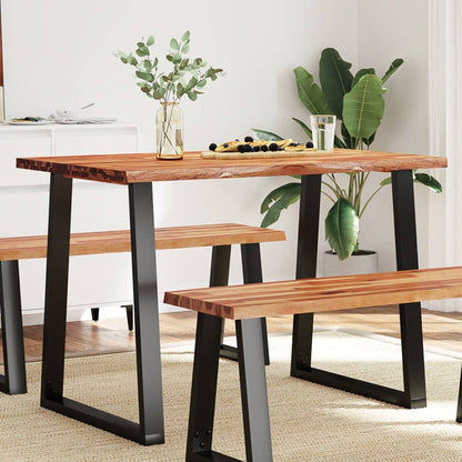 Tavolo da Pranzo Bordi Vivi 110x70x75 cm Legno Massello Acacia | homemem39