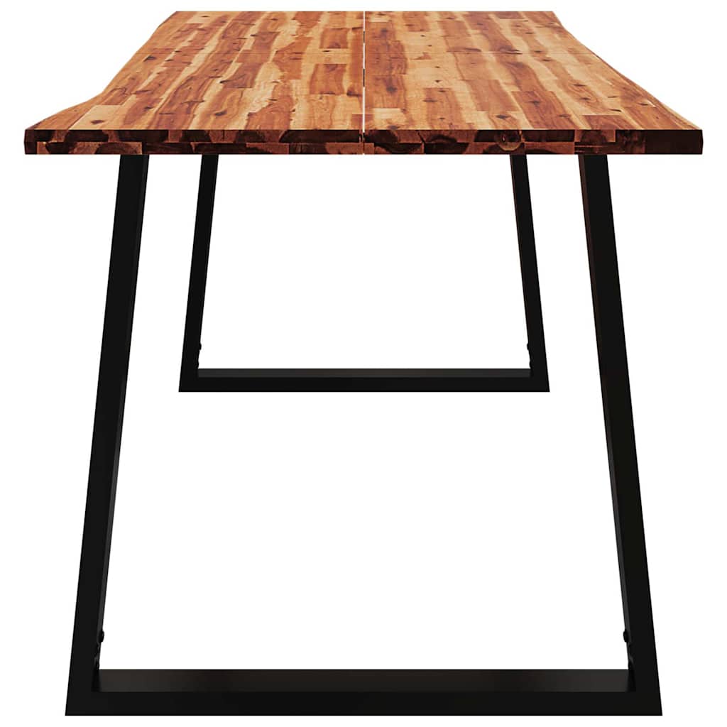 Tavolo da Pranzo Bordi Vivi 160x80x75 cm Legno Massello Acacia | homemem39