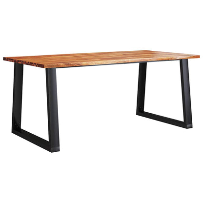 Tavolo da Pranzo Bordi Vivi 180x90x75 cm Legno Massello Acacia | homemem39