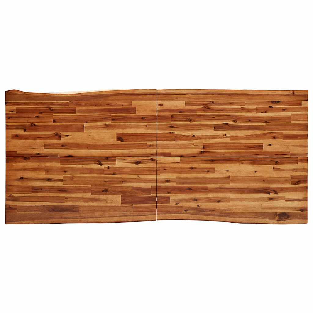 Tavolo da Pranzo Bordi Vivi 200x90x75 cm Legno Massello Acacia | homemem39
