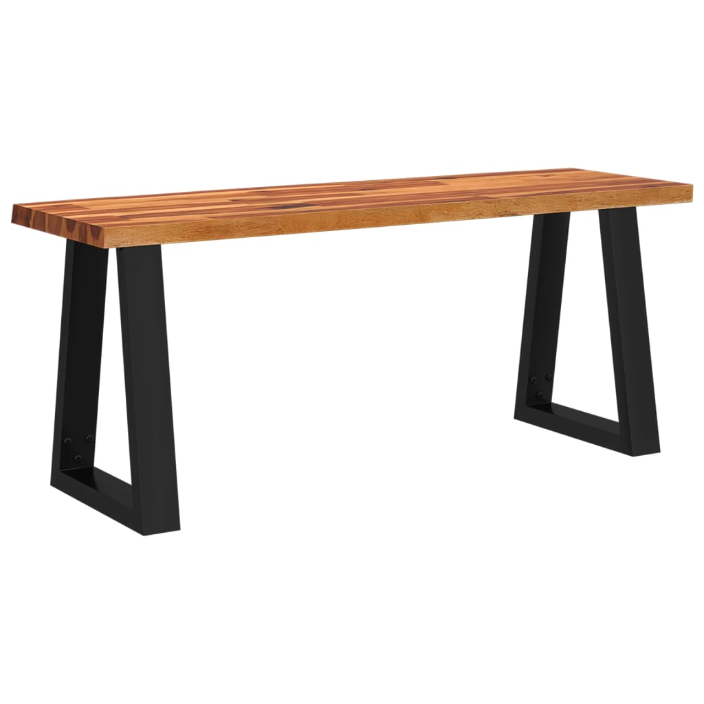 Panca con Bordi Vivi 110 cm in Legno Massello di Acacia | homemem39