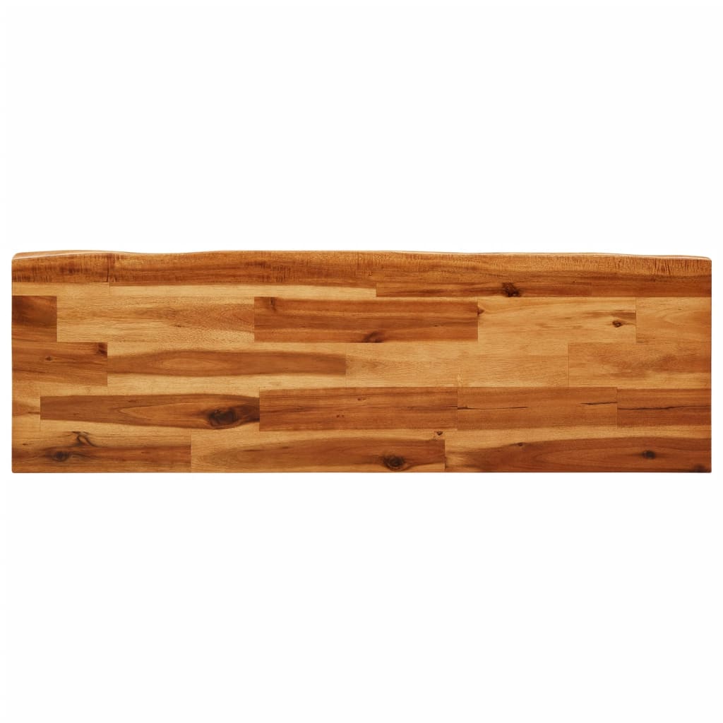 Panca con Bordi Vivi 110 cm in Legno Massello di Acacia | homemem39