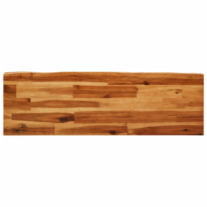Panca con Bordi Vivi 110 cm in Legno Massello di Acacia | homemem39