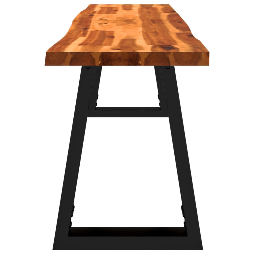 Panca con Bordi Vivi 160 cm in Legno Massello di Acacia | homemem39