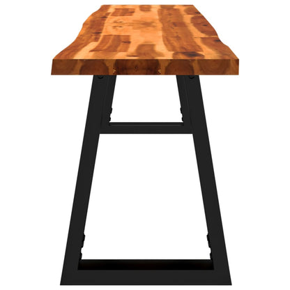 Panca con Bordi Vivi 160 cm in Legno Massello di Acacia | homemem39