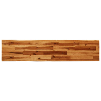 Panca con Bordi Vivi 160 cm in Legno Massello di Acacia | homemem39