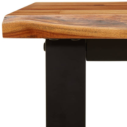 Panca con Bordi Vivi 160 cm in Legno Massello di Acacia | homemem39