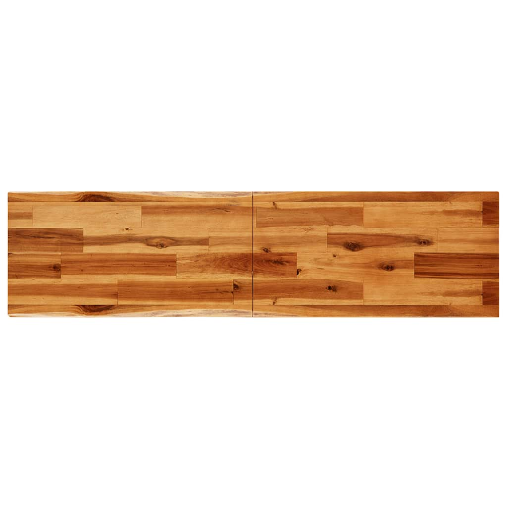 Tavolo Consolle Bordi Vivi 140x40x80 cm Legno Massello Acacia - homemem39