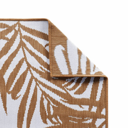 Tappeto da Esterno Marrone e Bianco 80x250 cm Reversibile - homemem39