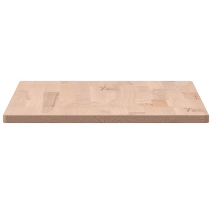 Piano Tavolo 100x50x1,5cm Rettangolare Legno Massello Faggio - homemem39
