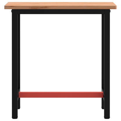 Banco da Lavoro 80x55x81,5 cm Legno Massello Faggio e Metallo - homemem39