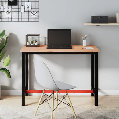 Banco da Lavoro 115x55x81,5 cm Legno Massello Faggio e Metallo - homemem39