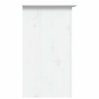 Comodino BODO 53x38,5x67 cm in Legno Massello di Pino Bianco | homemem39